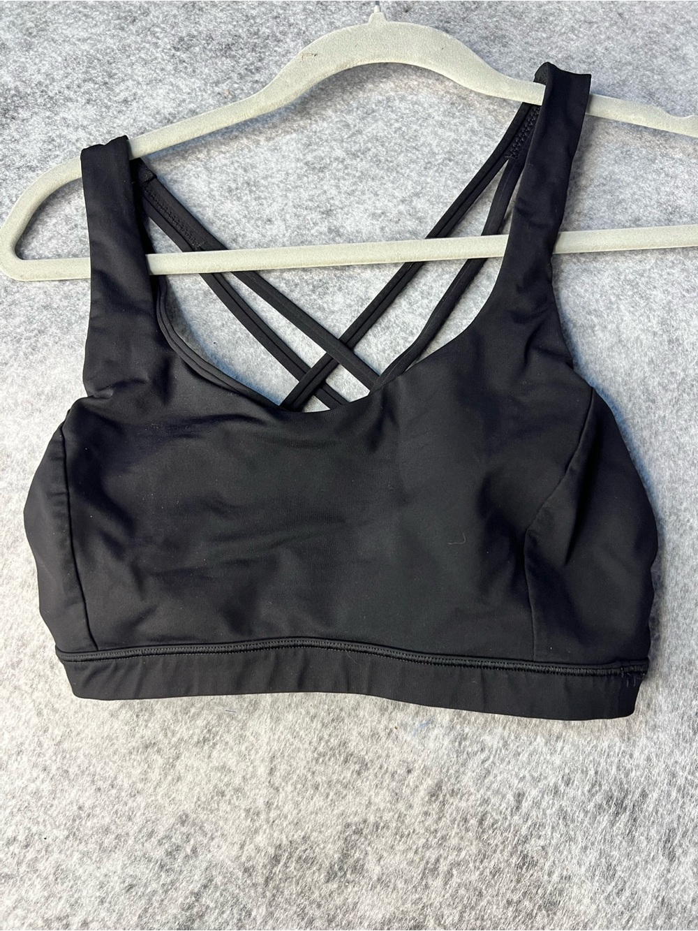 lululemon athletica Black Strappy Cross-Back Sports Bra